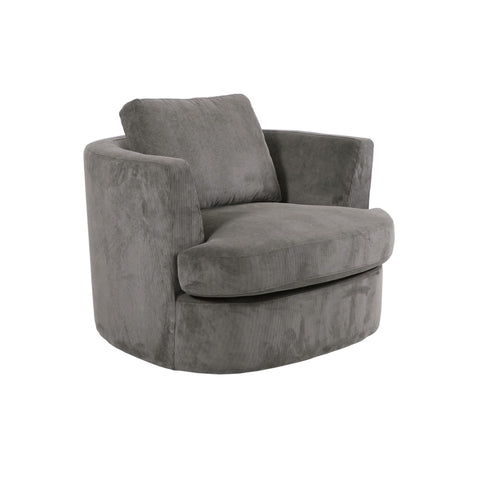 Adam Swivel Armchair Grey