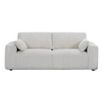 Alexis 3 Seater Fabric Sofa Snow