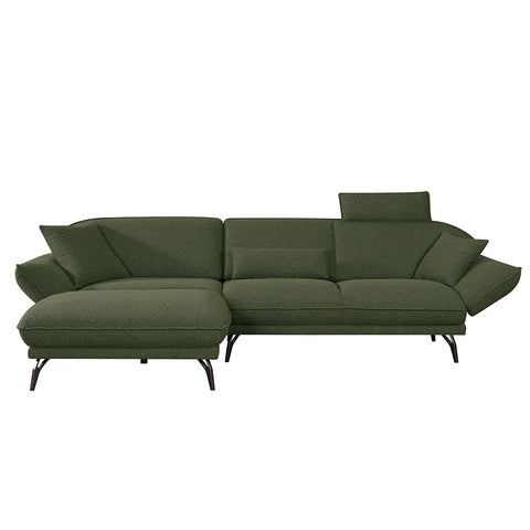 Allegra Fabric Chaise Lounge Hunter Green - Glicks Furniture