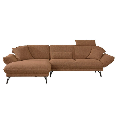 Allegra Fabric Chaise Lounge Terracotta