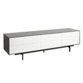 Argo Small Entertainment Unit 180cm Grey White - Glicks Furniture
