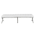 Barcelona 3 Seater White Leather Grande Ottoman Replica - Glicks Furniture