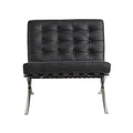 Barcelona Chair Black Leather Replica - Glicks Furniture