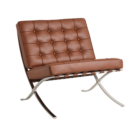 Barcelona Chair Tan Leather Replica