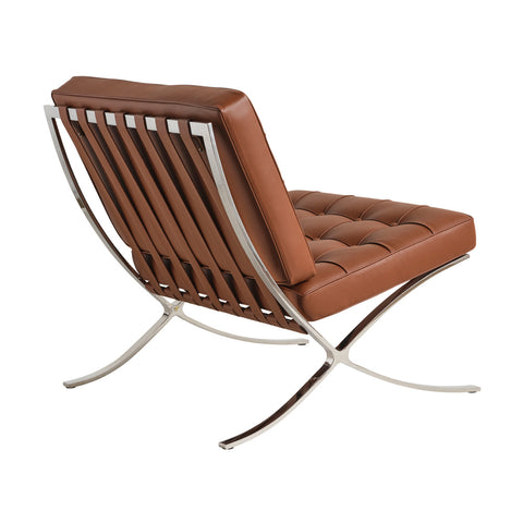 Barcelona Chair Tan Leather Replica - Glicks Furniture