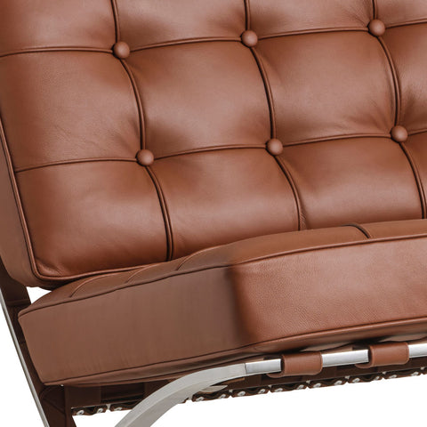 Barcelona Chair Tan Leather Replica