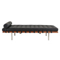 Barcelona Daybed Black Leather Replica - Glicks Furniture