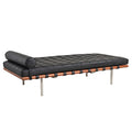 Barcelona Daybed Black Leather Replica - Glicks Furniture