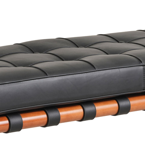 Barcelona Leather Half Bench Replica - Glicks Furniture