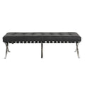 Barcelona 2 Seater Ottoman Replica Black