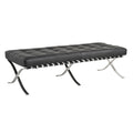 Barcelona 2 Seater Ottoman Replica Black