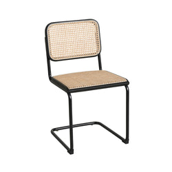 Cesca Rattan Dining Chair Beech Wood Black Frame Replica