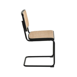 Cesca Rattan Dining Chair Beech Wood Black Frame Replica