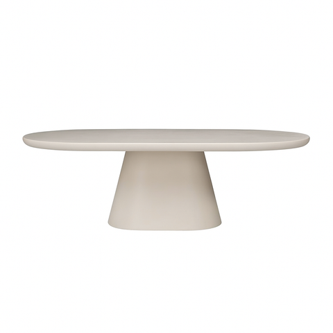 Stefano Oval Coffee Table Concrete Look