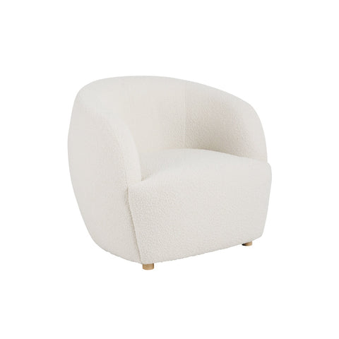 Cody Lounge Chair White Fabric