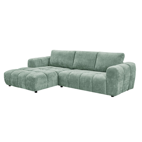 Como Fabric Chaise Lounge Mint