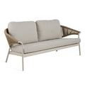 Mykonos Outdoor 3 Piece Lounge Set Ivory White - Glicks Furniture