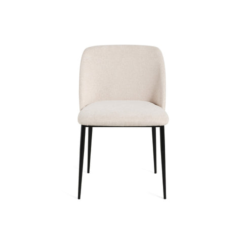 Dalia Dining Chair Fabric Black Steel Leg