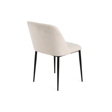 Dalia Dining Chair Fabric Black Steel Leg