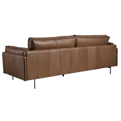 Dante 3 Seater Mocha Brown Leather Sofa