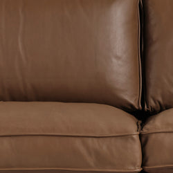 Dante 3 Seater Mocha Brown Leather Sofa