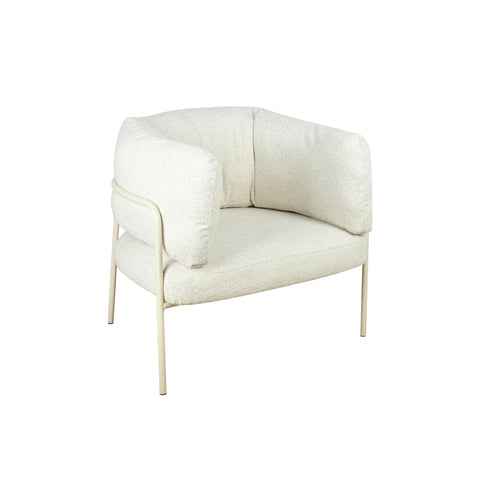 Dante Fabric Armchair Ivory