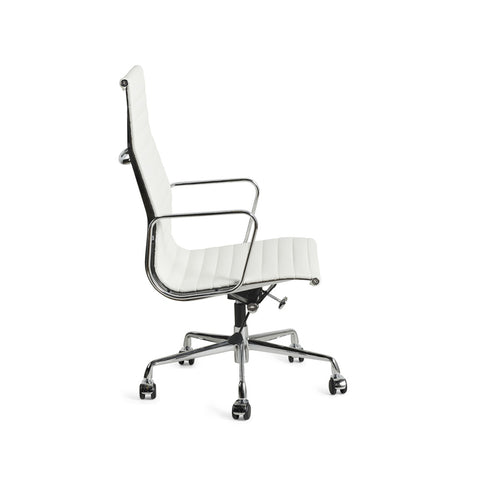 Eames Office Chair Replica Thin High Back Chrome Frame - Glicks Furniture