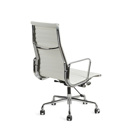 Eames Office Chair Replica Thin High Back Chrome Frame - Glicks Furniture