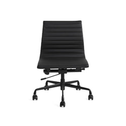 Eames Office Chair Replica Low Thin Back Armless Black Frame