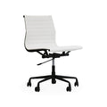 Eames Office Chair Replica Low Thin Back Armless Black Frame - Glicks Furniture