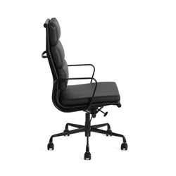 Eames Office Chair Replica High Thick Back Black Frame
