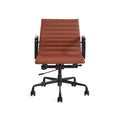 Eames Office Chair Replica Thin Low Back Tan Frame - Glicks Furniture