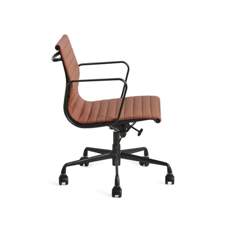 Eames Office Chair Replica Thin Low Back Tan Frame - Glicks Furniture