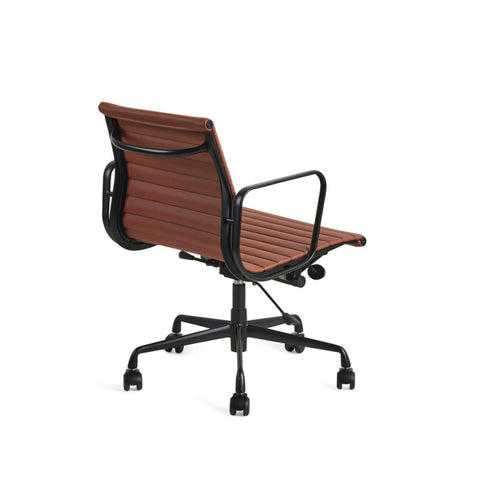 Eames Office Chair Replica Thin Low Back Tan Frame - Glicks Furniture