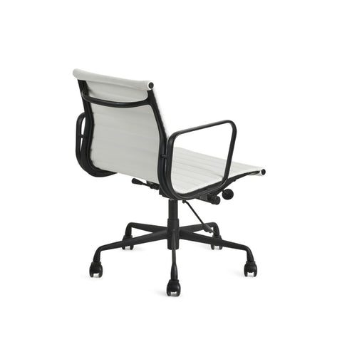 Eames Office Chair Replica Thin Low Back White Frame - Glicks Furniture