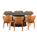 Eclipse Dining Table & Aspen Dining Chairs – 7 Piece Dining Set - Glicks Furniture