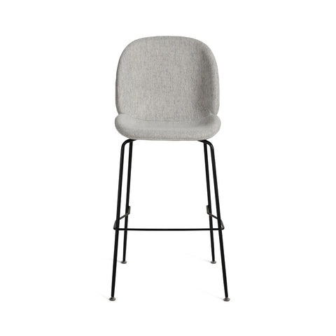 Harper Bar Stool Light Grey Fabric 75cm