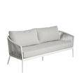 Giovanni Outdoor 4 Piece Lounge Set White - Glicks Furniture