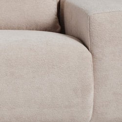 Harmony Chaise Sofa Taupe Fabric