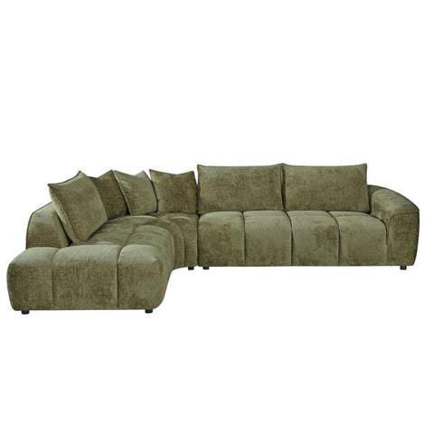 Helena Fabric Hunter Green Chaise Lounge