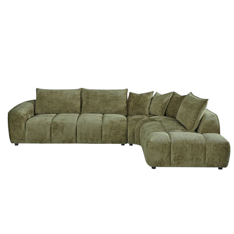 Helena Fabric Hunter Green Chaise Lounge