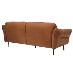 Hudson 3 Seater Tan Leather Sofa