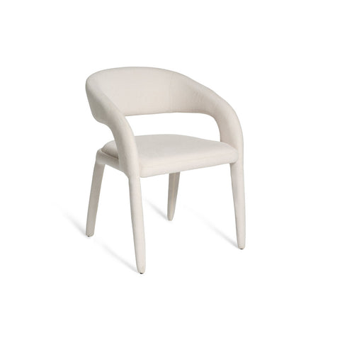 Hugo Fabric Dining Chair Ivory