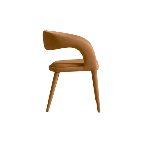 Hugo Genuine Leather Dining Chair Tan