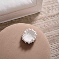 Jamison Round Fabric Ottoman Beige - Glicks Furniture