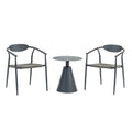Jasmin 3pc Outdoor Balcony Set - Black