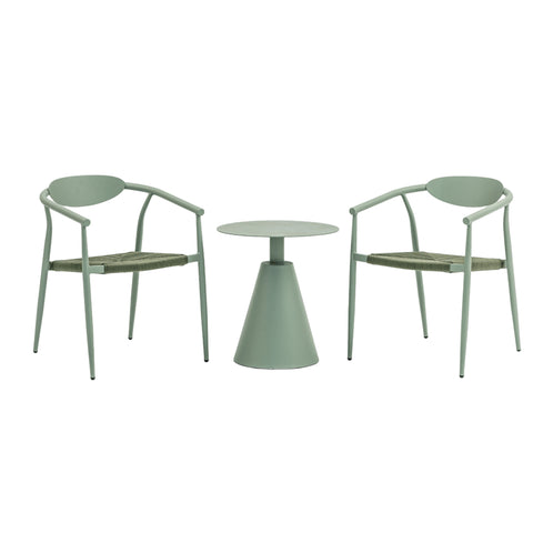 Jasmin 3pc Outdoor Balcony Set - Sage Green