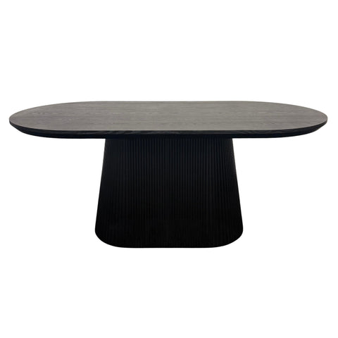 Jensen Oval Dining Table Black 180cm