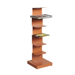 Lazaro 6-Tier Bookshelf Caramel