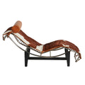 Le Corbusier LC4 Pony Leather Chaise Replica - Glicks Furniture
